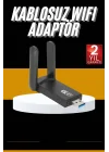 Mey İthalat® Mbps Wifi Alıcı Kablosuz Wifi Adaptörü Çift Band Çift Antenli