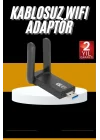 Mey İthalat® Mbps Wifi Alıcı Kablosuz Wifi Adaptörü Çift Band Çift Antenli