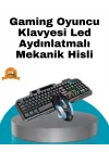 Mey İthalat® Mekanik  Seti – LED Işıklandırma ve Ergonomik Mouse