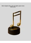 Mey İthalat® Melodious Music Altın Nota Figürlü Müzik Kutusu