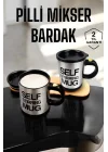Mey İthalat® Mikser Kupa Yazılı Mug Bardak Karıştırma Özelliği