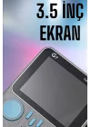 Mey İthalat® Mini Atari El Atarisi 3.5 inç Ekran Çift Konsol 666 Adet Retro Oyun Gameboy El Atarisi