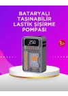 Mey İthalat® Mini Boy Elektrikli Şarjlı Yüksek Basınçlı Lastik Şişirme Pompası