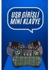 Mey İthalat® Mini Klavye Gaming Pc Playstation Ledli Mouse Rgb Mouse Bluetooth Usb