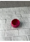 Mey İthalat® Mini Mor Dekoratif Saksı 5 cm Modern Masaüstü Bitki Saksısı