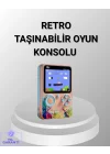 Mey İthalat® Mini Retro Oyun Konsolu 500 Oyunlu 3.0 İnç Ekran ve Şarjlı Batarya