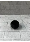 Mey İthalat® Mini Siyah Dekoratif Saksı 5 cm Modern Masaüstü Bitki Saksısı