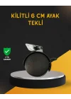 Mey İthalat® Mobilya İçin Kilitli 6 cm Ayak Tekli Satış
