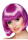 Mey İthalat® Mor Renk Parti Peruğu Küt Saç