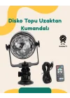 Mey İthalat® Müzik Ritmine Uyumlu 7 Modlu Renkli Disko Topu Işığı