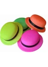 Mey İthalat® Neon Partisi Pembe Renk Melon Plastik Parti Şapkası