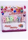 Mey İthalat® Happy Birthday Renkli Mum