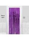 Mey İthalat® Işıltılı Duvar ve Kapı Perdesi Mor Renk 90x200 cm