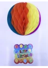 Mey İthalat® Kağıt Süs Happy Birthday Dekor 55 cm-0748