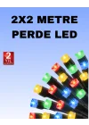 Mey İthalat® Noel ve Parti Dekorasyonu İçin 2x2 LED Perde Işık – 8 Fonksiyonlu