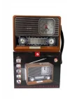 Mey İthalat® Nostaljik Vintage Radyo Taşınabilir Bluetooth Bağlantılı Hoparlör Radyo