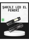 Mey İthalat® Odak Ayarlı 2000 Lümen Şarjlı LED El Feneri