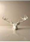 Mey İthalat® odern Geyik Başı Biblo 25 cm Zarif Masa Üstü Dekor
