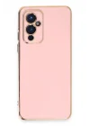 Mey İthalat®  One Plus 9 Kılıf Volet Silikon - Pembe