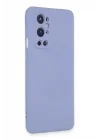 Mey İthalat®  One Plus 9 Pro Kılıf Nano içi Kadife Silikon - Lila