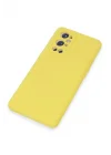 Mey İthalat®  One Plus 9 Pro Kılıf Nano içi Kadife Silikon - Sarı