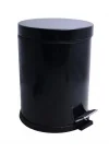Mey İthalat® Onno Siyah Pedallı Çöp Kovası 5 Lt