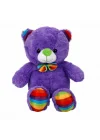 Mey İthalat® Oturan Kurdeleli Renkli Peluş Ayı 30 cm