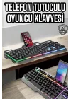 Mey İthalat®  Klavyesi Q Klavye RGB Işıklı Mouse Hediyeli