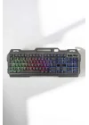 Mey İthalat®  Klavyesi Q Klavye RGB Işıklı Mouse Hediyeli