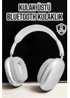 Mey İthalat® P9 Plus Kablosuz Kulak Üstü Bluetooth Kulaklık Beyaz Yüksek Ses Kaliteli