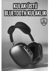 Mey İthalat® P9 Plus Kulaklık Siyah Bluetooth Bağlantılı Kulak Üstü Kablosuz