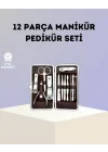 Mey İthalat® Paslanmaz Çelik Çok Fonksiyonlu 12 Manikür Seti