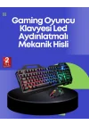 Mey İthalat® PG8018 LED Aydınlatmalı Mekanik Klavye Mouse – Oyunlarda Üstün Performans