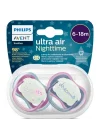 Mey İthalat®   Ultra Air Gece Emzik 6-18 Ay Kız
