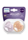 Mey İthalat®   Ultra Yumuşak Emzik 6-18 Ay Kız