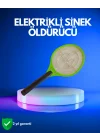 Mey İthalat® Pil ile Çalışan Elektrikli Sivrisinek Raketi | Kimyasal İçermeyen Hijyenik Çözüm