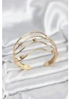 Mey İthalat® Pirinç Gold Renk Kadın Bileklik