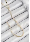 Mey İthalat® Pirinç Zirkon Taşlı Model Gold Renk Y Kolye