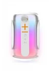 Mey İthalat®  Pluse 8 RGB Kablosuz Hoparlör - Beyaz