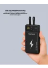 Mey İthalat® Powerbank Dahili Ekranlı 10000 mAh Çift Kablolu
