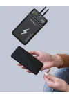 Mey İthalat® Powerbank Dahili Ekranlı 10000 mAh Çift Kablolu