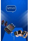 Mey İthalat® Powerbank Özellikli Bluetooth Kulaklık ve Nabız Ölçer Akıllı Saat Bileklik Hediyeli