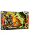 Mey İthalat®  Clash Gorilla vs T-rex Sesli Işıklı Oyun Seti