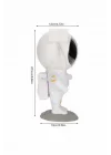 Mey İthalat® Projeksiyon Astronot Lamba Speaker Sevimli Astronot Bluetooth Hoparlör