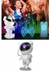 Mey İthalat® Projeksiyon Astronot Lamba Speaker Sevimli Astronot Bluetooth Hoparlör