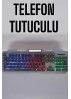 Mey İthalat® Q Klavye RGB Işıklı Klavye Ve Mouse Seti Kablolu Mouse Hediyeliş