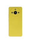 Mey İthalat®  Realme 11 Pro Kılıf Nano içi Kadife Silikon - Sarı