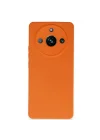 Mey İthalat®  Realme 11 Pro Kılıf Nano içi Kadife Silikon - Turuncu