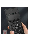 Mey İthalat®  Realme 11 Pro Kılıf Pars Lens Yüzüklü Silikon - Kırmızı
