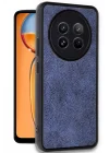 Mey İthalat®  Realme 12 5G Kılıf Aras Deri Kapak - Lacivert